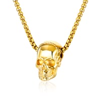 【1513】Gold model (Pendant + necklace: square pearl necklace 3*55CM) Picture2