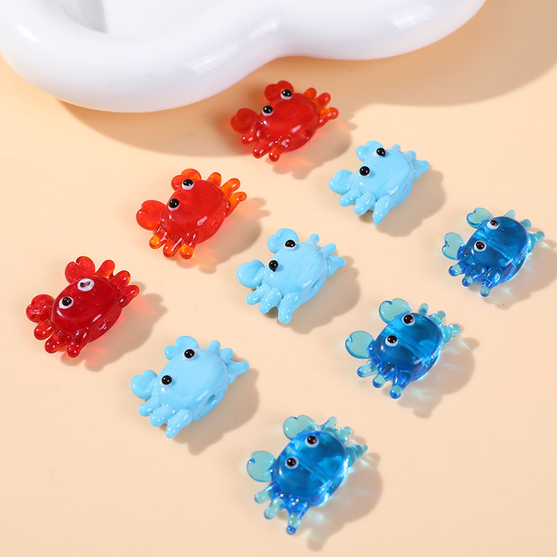 Oceanic Colorful Crab Glass DIY Jewelry Beads Picture2
