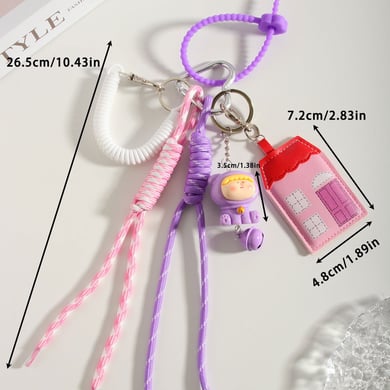 1 Piece Romantic Series Sweet Bow Knot PU Women's Bag Charms h5 Picture2