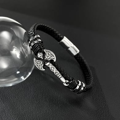 1 Piece Axe Shape Stainless Steel Men's Bracelets h5 Picture5