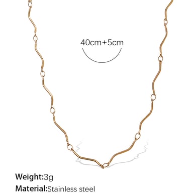 Daily Chain Gold Color Chain Necklaces h5 