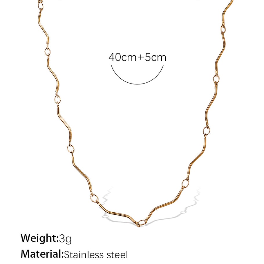 Daily Chain Gold Color Chain Necklaces 