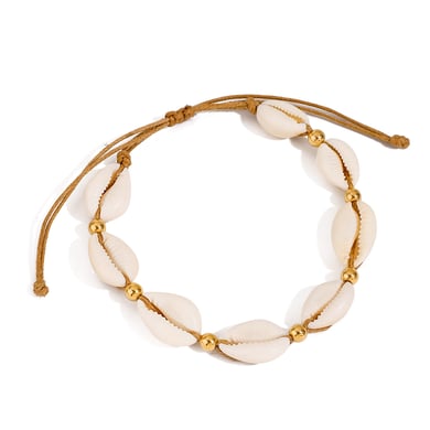 1 Piece Simple Series Vacation Turtle Stainless Steel   Gold Color  Shell Women's Anklets h5 Picture5