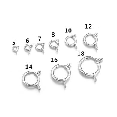 1 Piece DIY Spring Annular Clasp Stainless Steel Gold Color Women's Pendants h5 Picture5
