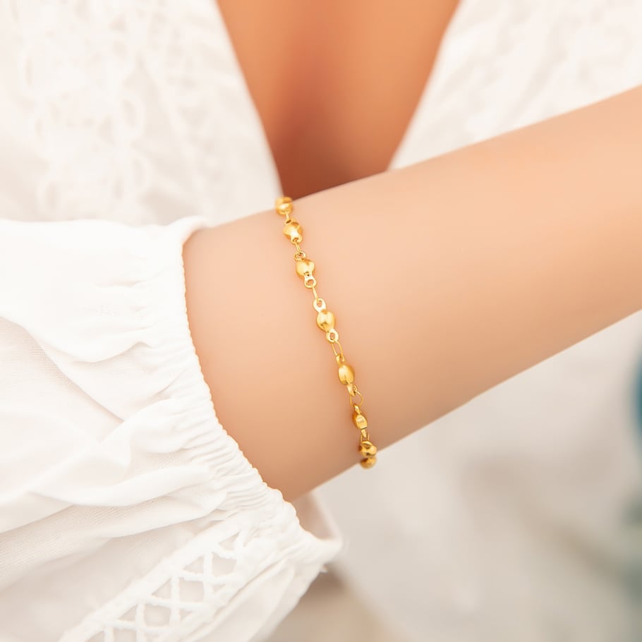 Ins Style Goldfarbene Kettenarmbänder Bild4
