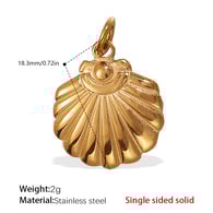 PJ300G solid gold pendant Picture6
