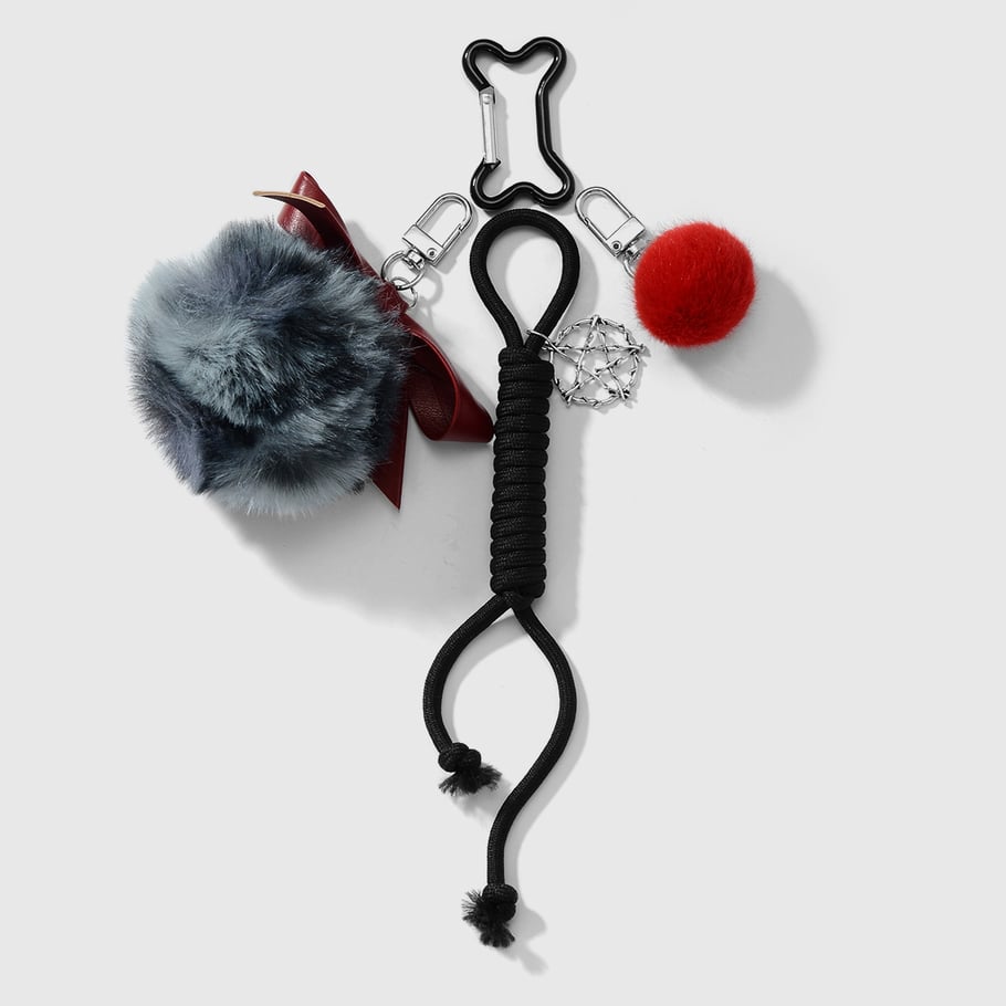 1 Piece Cute Plush Bone Bag Charms Picture5