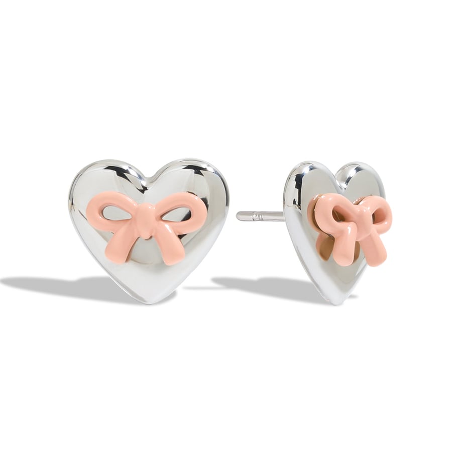 Sweet Heart Stainless Steel Stud Earrings 