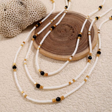 Beads Stainless Steel Necklaces h5 Picture4