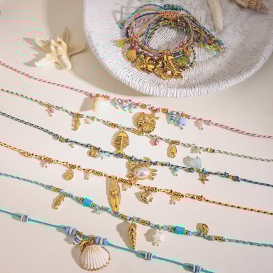 1 Piece Simple Series Vacation Turtle Stainless Steel   Gold Color  Shell Women's Pendant Necklaces h5 Picture5