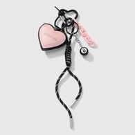 1 black heart braided rope keychain Picture4