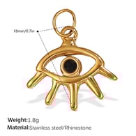 PJ322BKG Black Diamond Gold Pendant Picture13