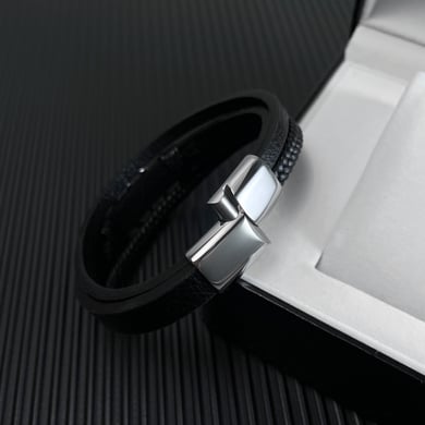 1 Piece Octagonal Star Stainless Steel Men's Bracelets h5 Picture5