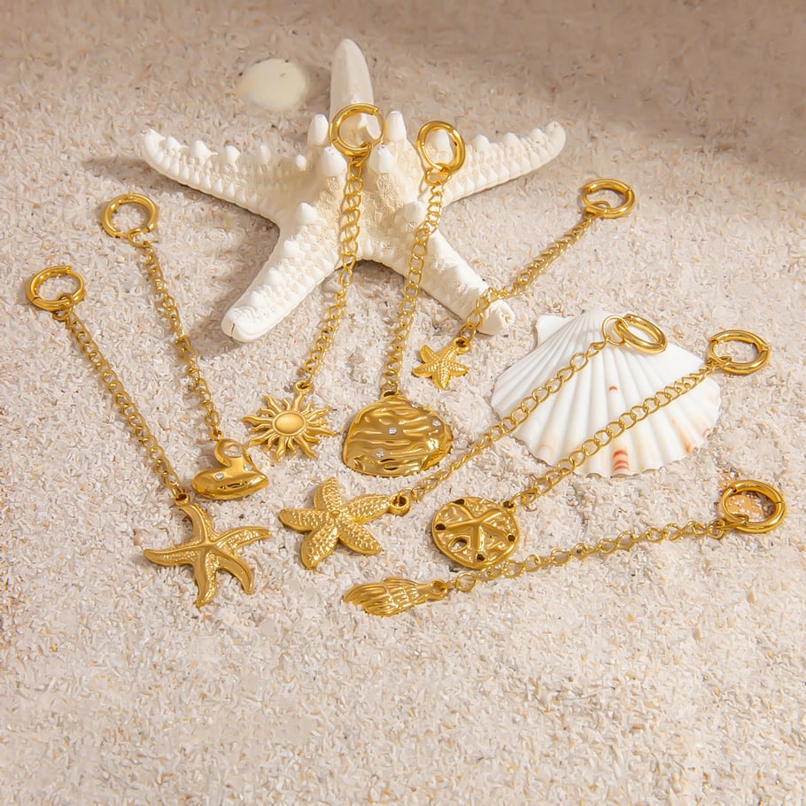 Oceanic Stainless Steel Gold Color Bikini Pendant Picture3