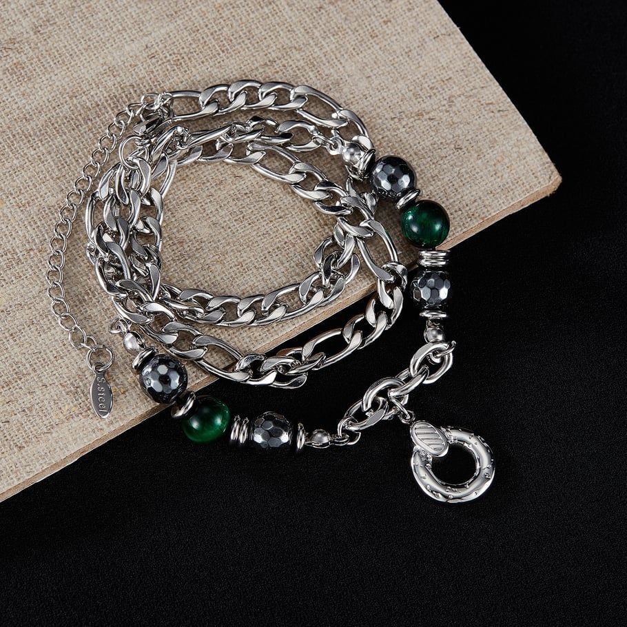 Subtle Geometric Stainless Steel Men's Chain Necklaces Picture2