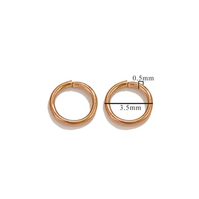 1 Piece DIY Solid Broken Ring Stainless Steel Gold Color Women's Pendants h5 Picture2
