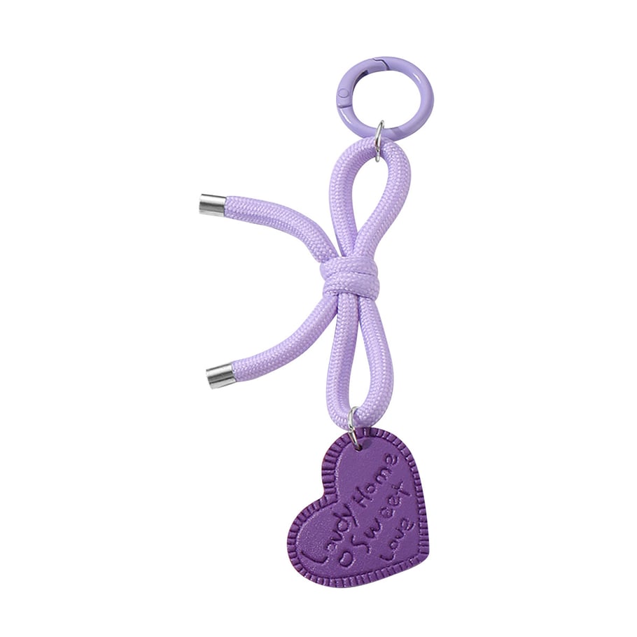 Leather Heart & Bow Knot Women's Bag Charms h5Picture6
