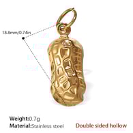 PJ232G Double-sided hollow gold pendant Picture8