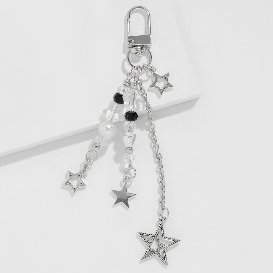 1 Piece Pentagram Transparent Beaded Bag Charms Picture4