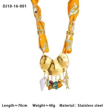 Bohemian Plant Scarves Women's Pendant Necklaces h5 Picture2