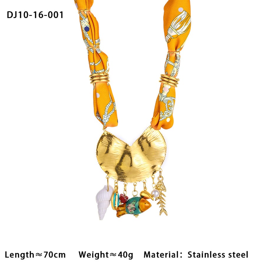 Bohemian Plant Scarves Women's Pendant Necklaces Picture2