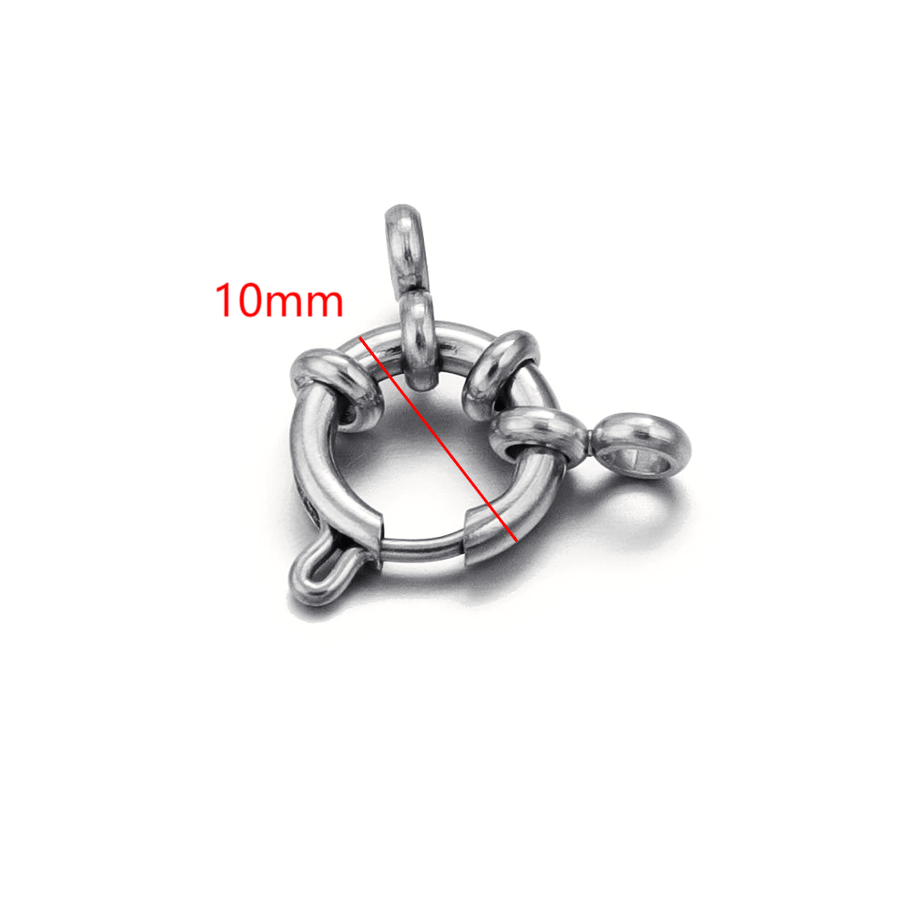 1 Piece DIY Spring Annular Clasp Stainless Steel Gold Color Women's Pendants Picture2