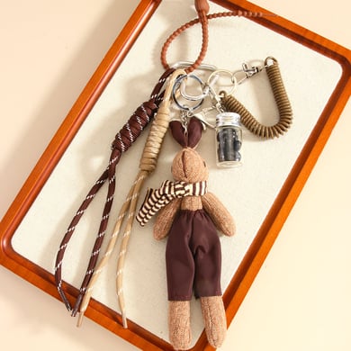 1 Piece Cute Fabric Rabbit Doll Bag Hanger h5 Picture4