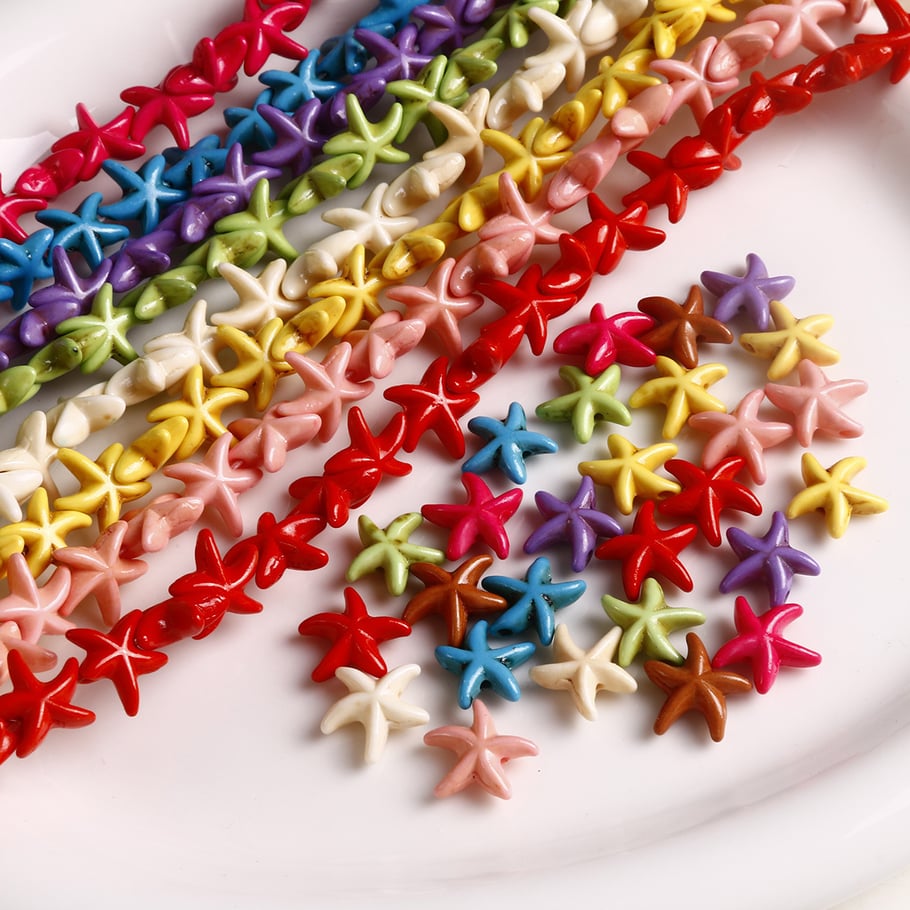 Colorful Starfish White Turquoise DIY Jewelry Beads Picture4