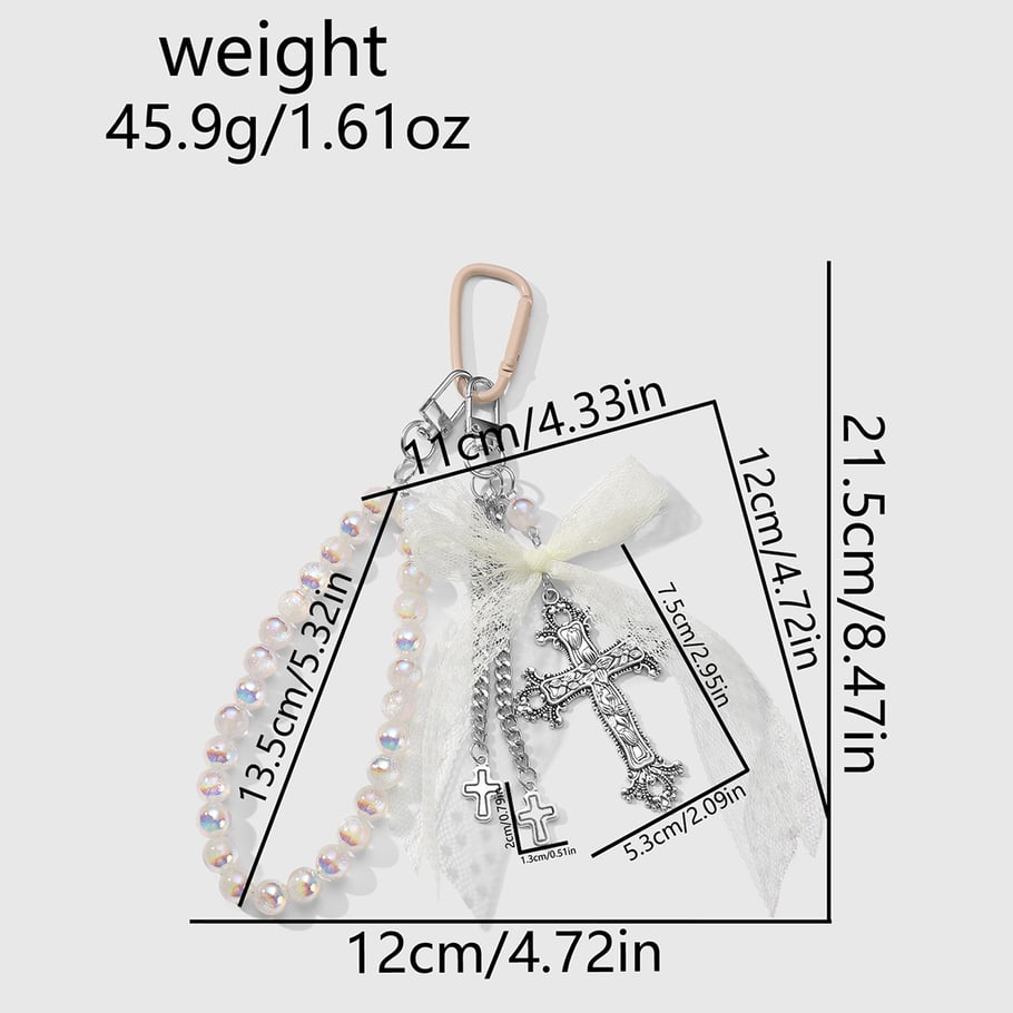 Kreuzförmige Taschenanhänger Bild6