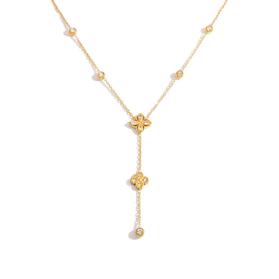Simple Series Gold Color Stainless Steel Necklaces for Women h5Picture6