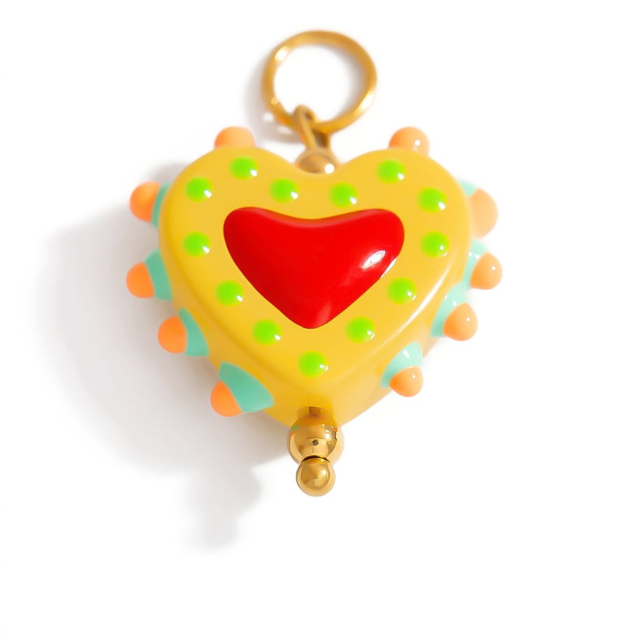 Colorful Heart Stainless Steel DIY Pendant Picture5