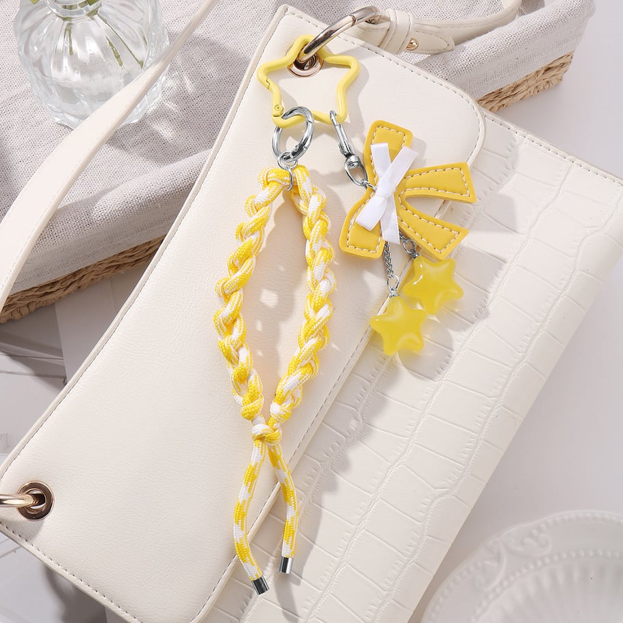 Taschenanhänger mit Schleife und Knoten Bild5