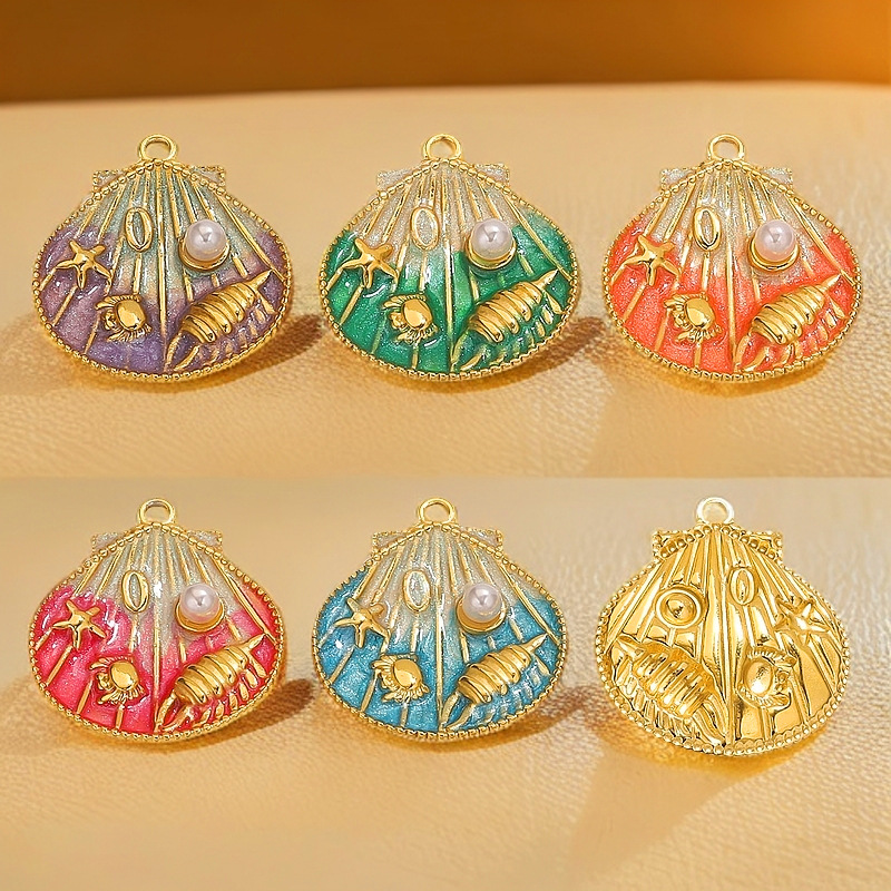 Vacation Conch Stainless Steel Women's Pendants h5Picture5