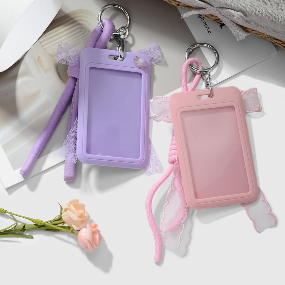 Täglicher Taschenanhänger mit Schleife und Kartenetui Bild3