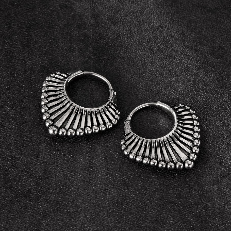 1 Piece Modern Series Fashionable Geometric Stainless Steel Men's Earrings Picture3