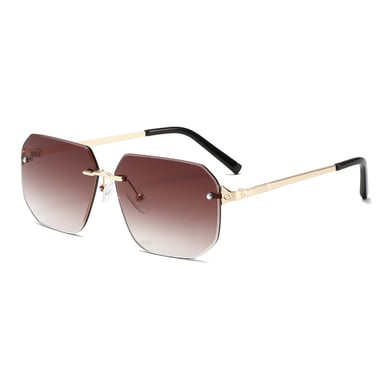 1 Pair Simple Series Daily Solid Color Metal Women's Sunglasses h5 Picture5