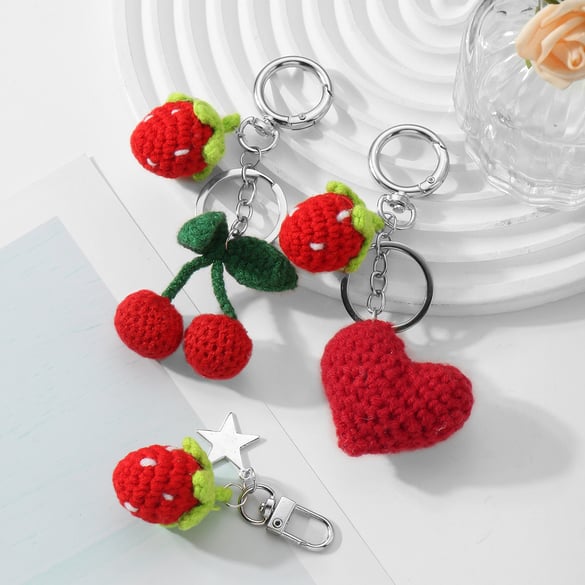 1 pezzo di ciondolo per borsa da donna in lega a forma di cuore dolce, serie semplice
