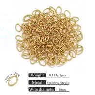 Golden egg-shaped ring 1*6*8 Picture9