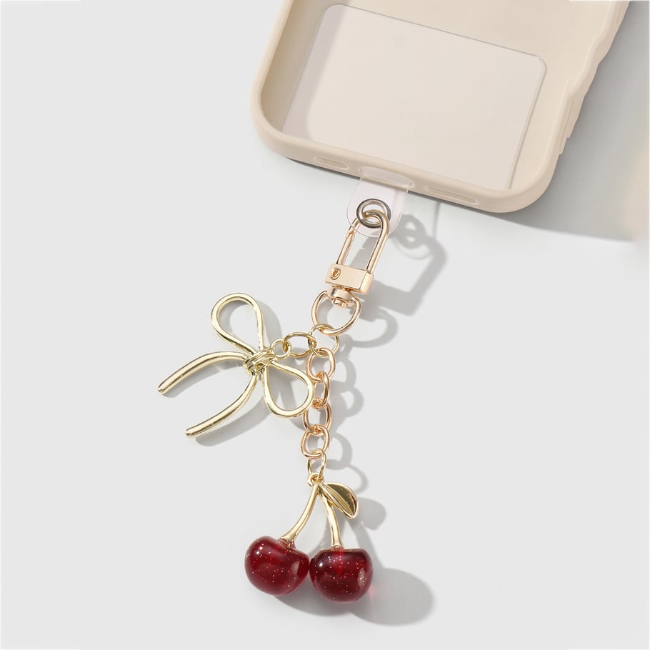 Sweet Bow Knot Cherry Bag Charms h5Picture6