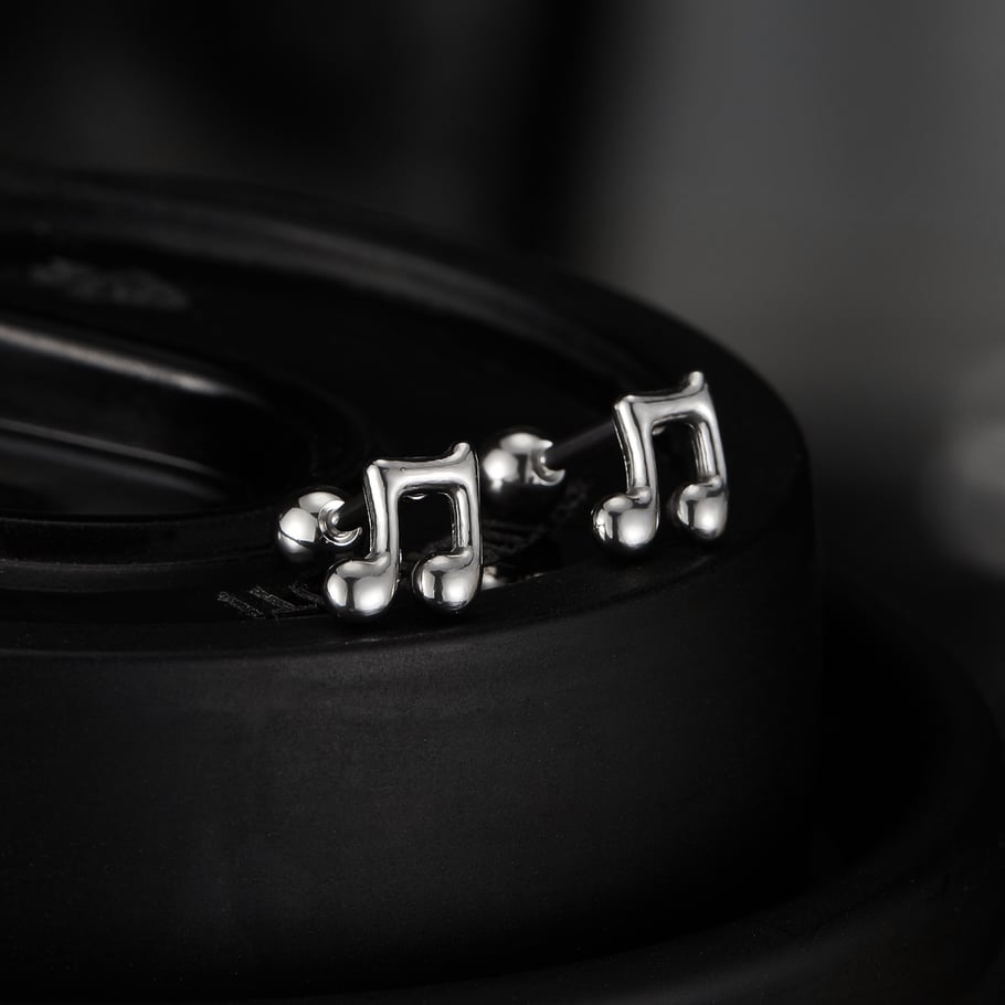 Boucles d&#39;oreilles à tige classiques en acier inoxydable pour homme Image6