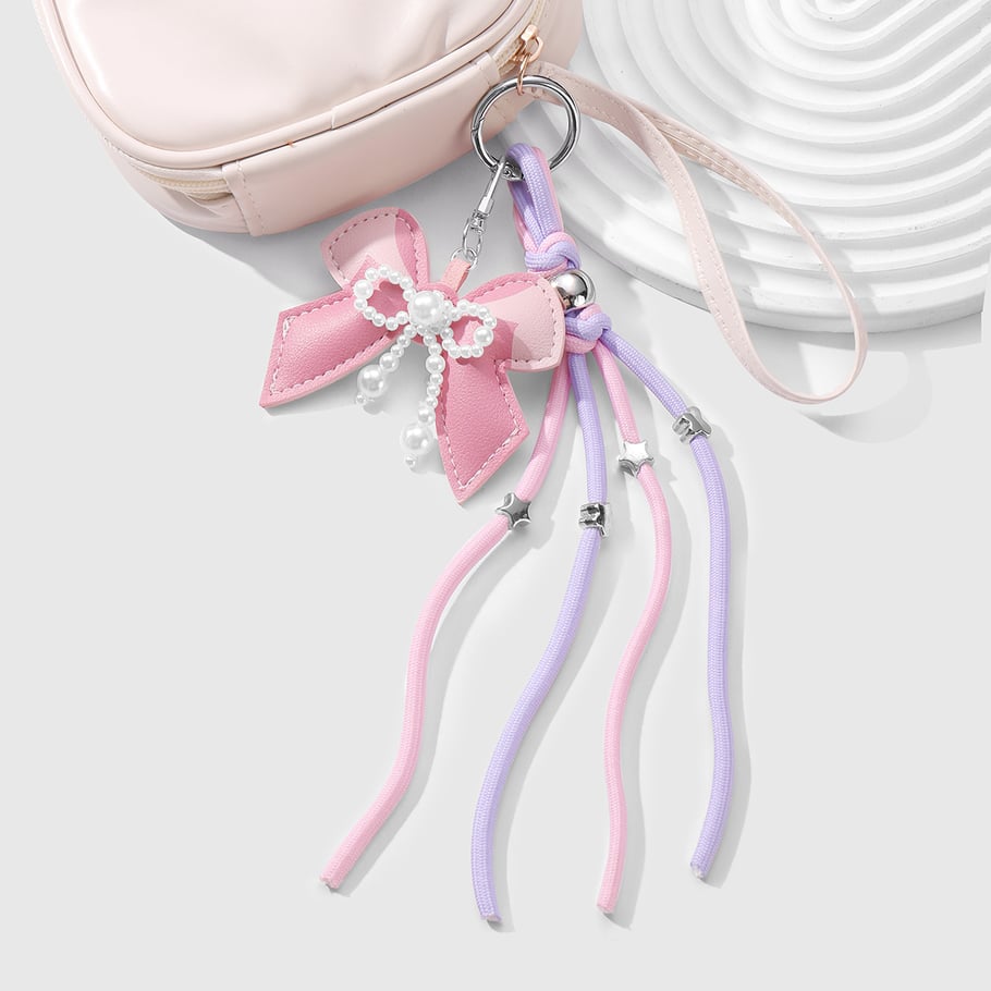 Süße Taschenanhänger mit Schleife und Knoten Bild2