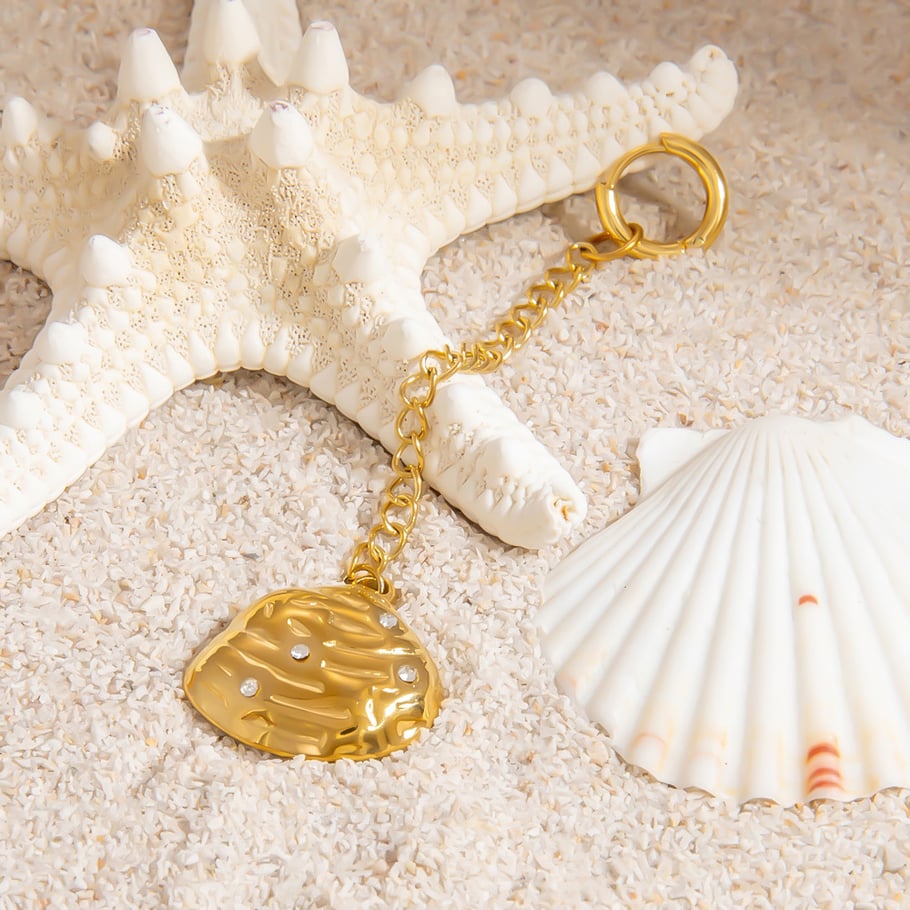 Oceanic Stainless Steel Gold Color Bikini Pendant Picture6