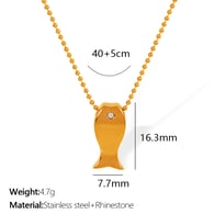 XL289 White Diamond Gold Necklace/2 