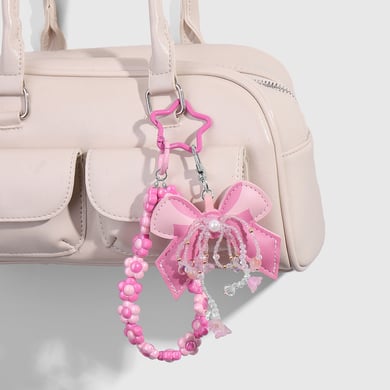 Sweet Beaded Bow Knot Bag Charms h5 Picture3