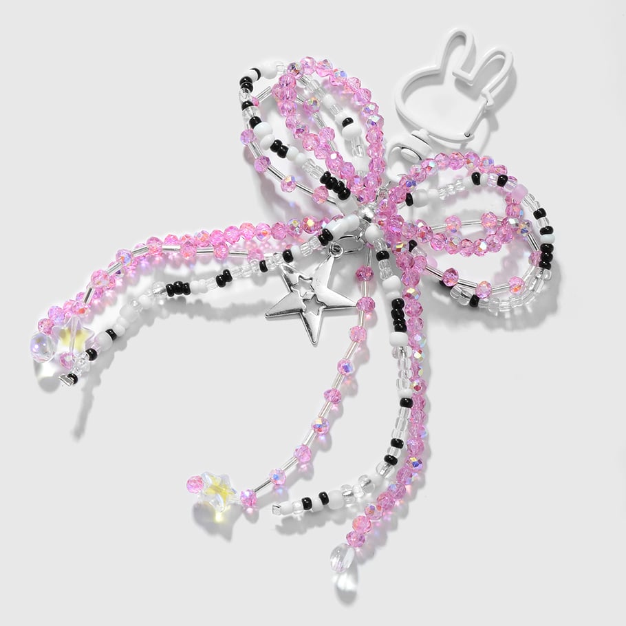 Sweet Beaded Bow Bag Charms Picture6