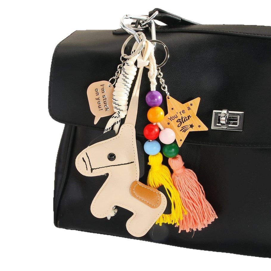 1 Piece Simple Series Daily Cute Little Horse PU Women's Bag Charms Picture6