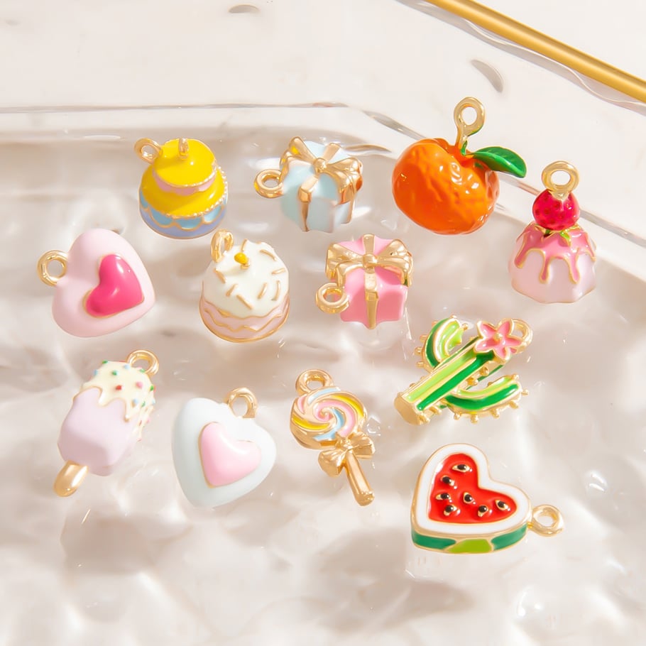 Cute Plant Alloy Gold Color DIY Pendants Picture4
