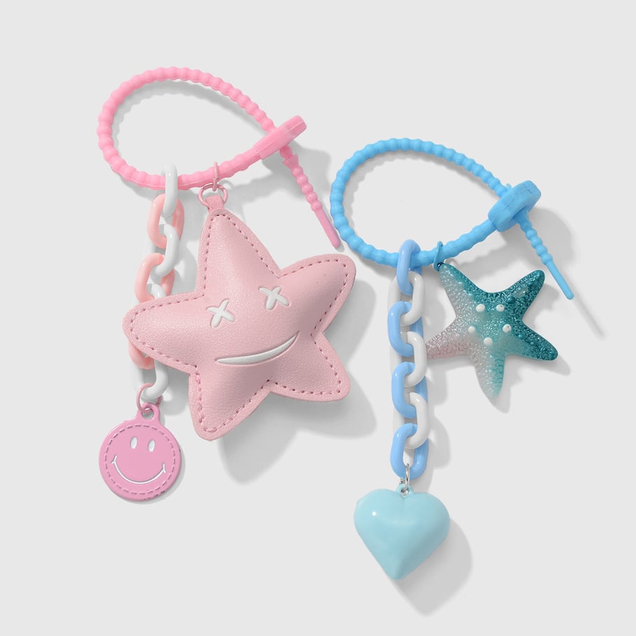 Sweet Leather Heart Bag Charms Picture3