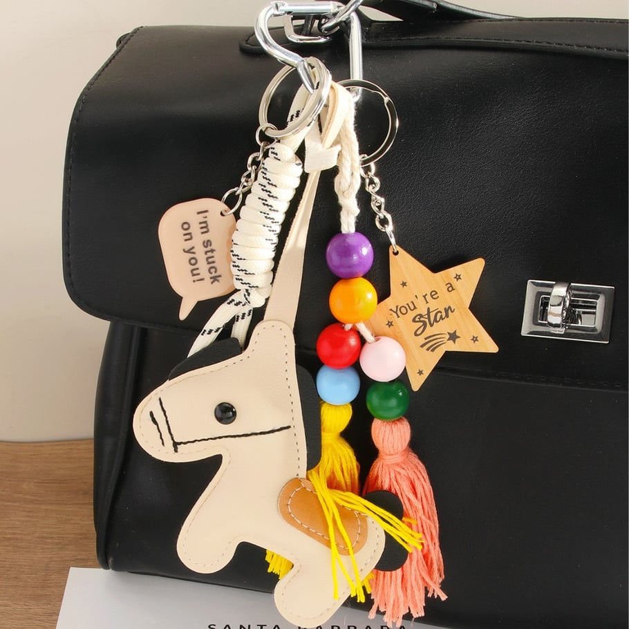 1 Piece Simple Series Daily Cute Little Horse PU Women's Bag Charms Picture5