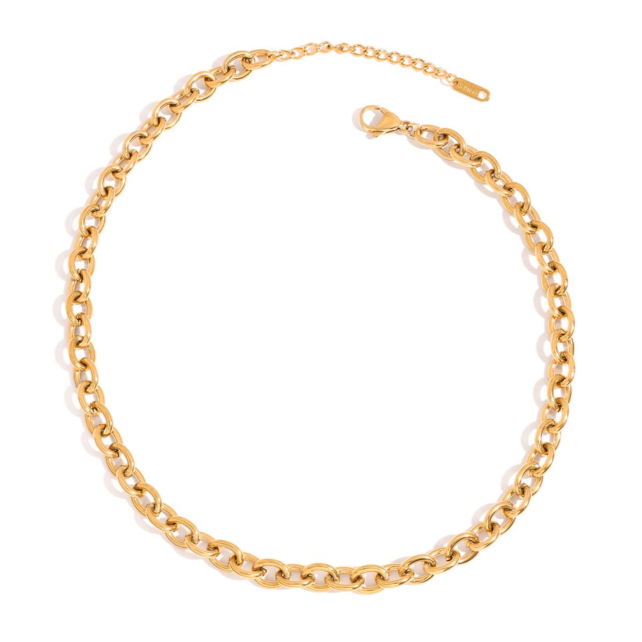 1 Piece Chain Stainless Steel Gold Color  Women's DIY Chain Necklaces Picture5